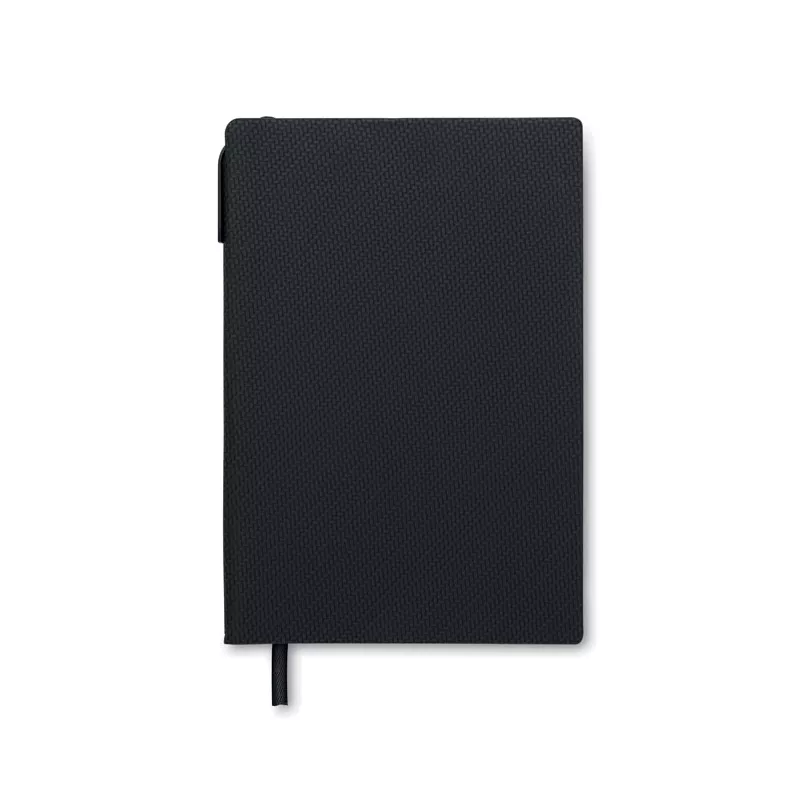 Notes A5 z okładką PU 80 kartek w linię NOTA - Czarny (MO2524-03)