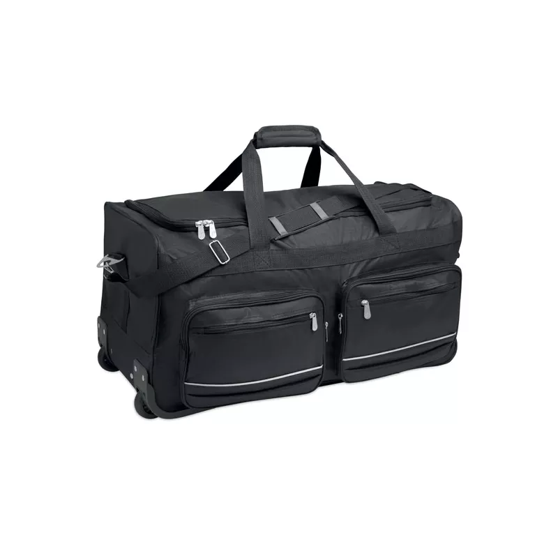 Torba podróżna na kółkach z RPET 600D ITFITS - Czarny (MO2942-03)