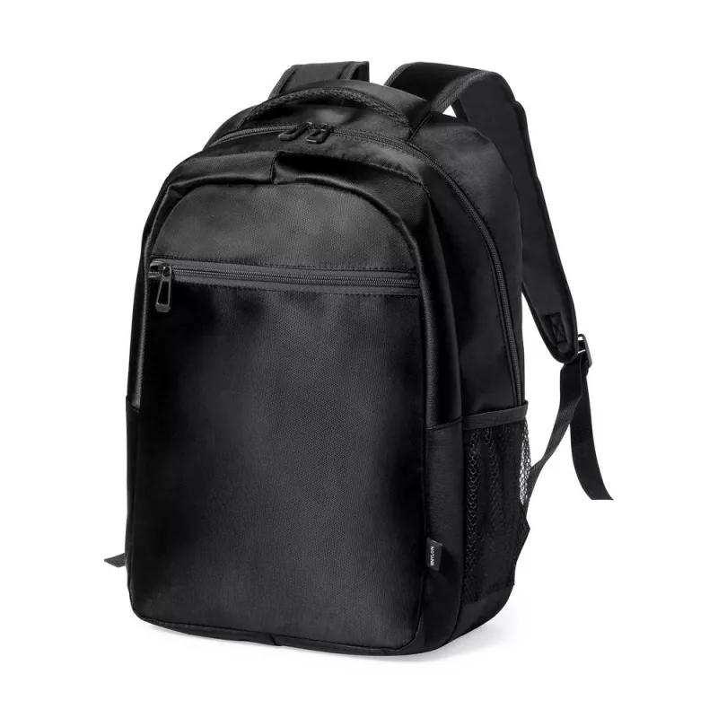 Plecak na laptopa 15" z nylonu z recyklingu - czarny (V1087-03)