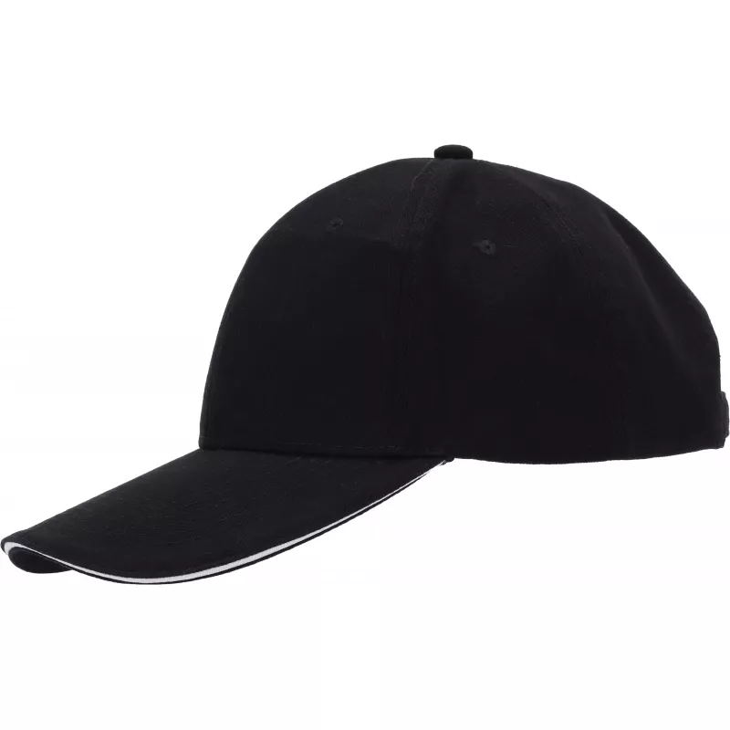 Czapka z daszkiem 6 paneli SAN FRANCISCO - czarny (046603)
