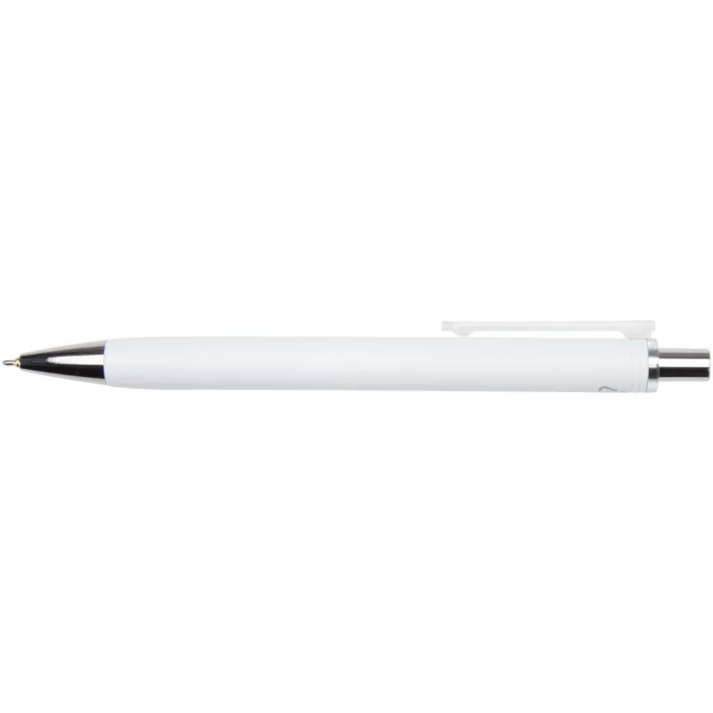 Feld długopis z certyfikatem RCS z recyklingu z metalicznym wykończeniem (czarny tusz) - Biały (10637801)