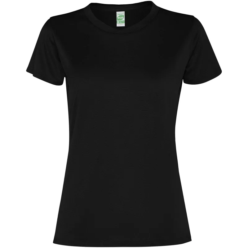 Slam short sleeve women's sports t-shirt - Czarny (R0305-BLACK)