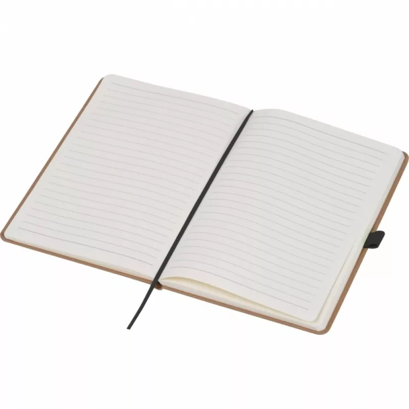 Notatnik A5 w linie z papieru z recyklingu BOURNEMOUTH - czarny (528303)