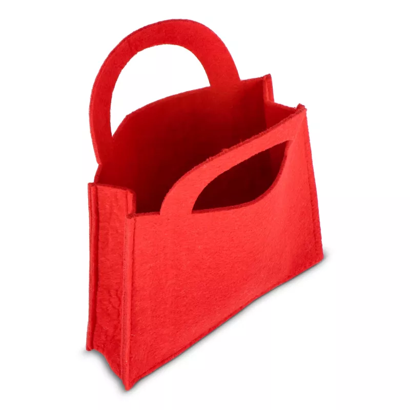 Filcowa torba prezentowa 15x21cm - czerwony (LT90279-N0021)