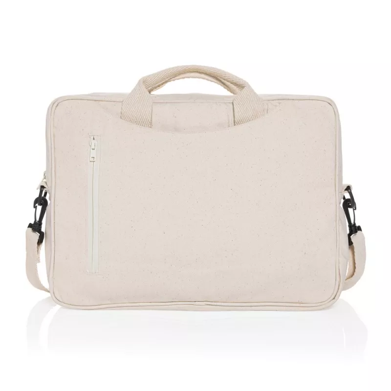 Torba na laptopa 15,4" AWARE™ Laluka, bawełna z recyklingu - biały (P732.110)