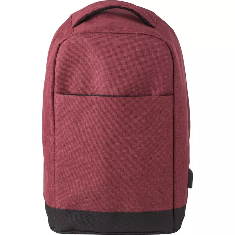 Plecak na laptopa 13", chroniący przed kieszonkowcami - burgund (V0610-12)