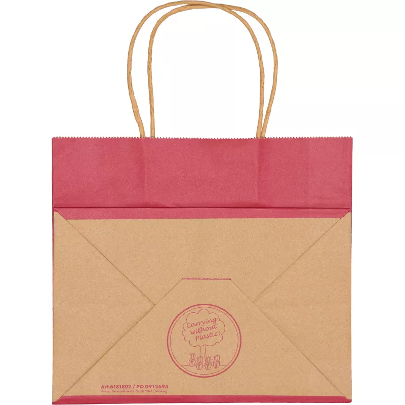 Torba papierowa mała 120 g/m2 HILARY - bordowy (6181802)