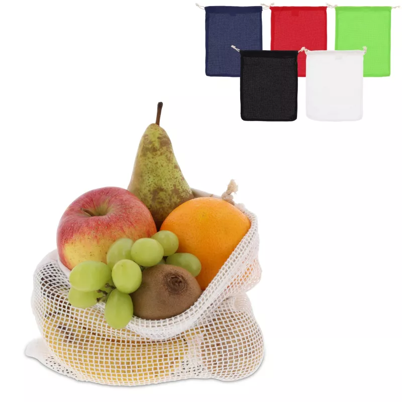 Bawełniana torba wielokrotnego użytku na żywność OEKO-TEX® 25x30cm - jasnozielony (LT95207-N0032)