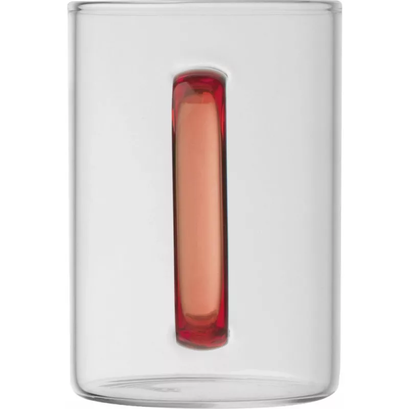 Szklany kubek 250 ml - czerwony (8234005)