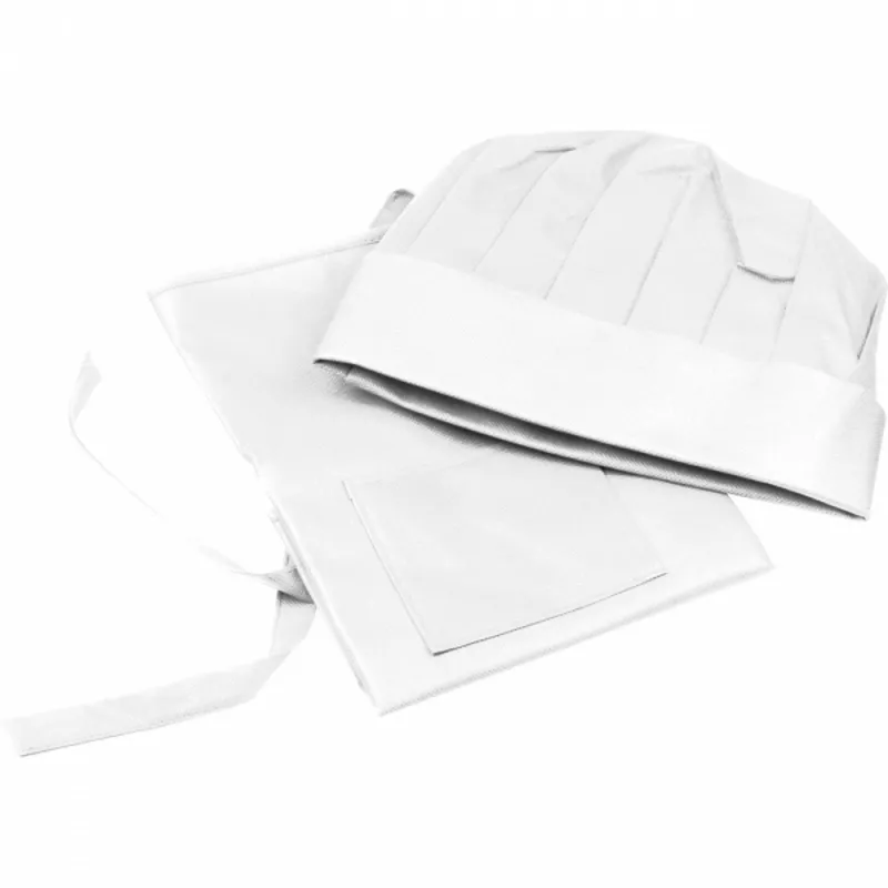 Fartuch i czapka kucharska dla dzieci GINEVRA - biały (5475506)