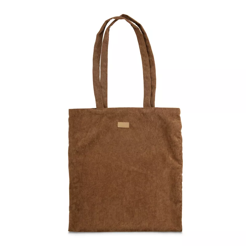 Torba z tkaniny przypominającej sztruks CORDELLA - brązowy (20528-09)