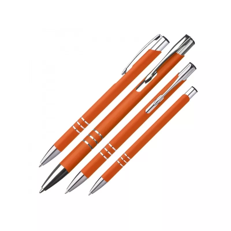 Długopis metalowy soft touch NEW JERSEY - pomarańczowy (055510)