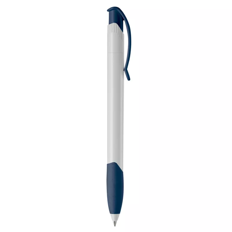 Długopis Apollo (kolor nietransparentny) - biało / ciemnoniebieski (LT87100-N0110)