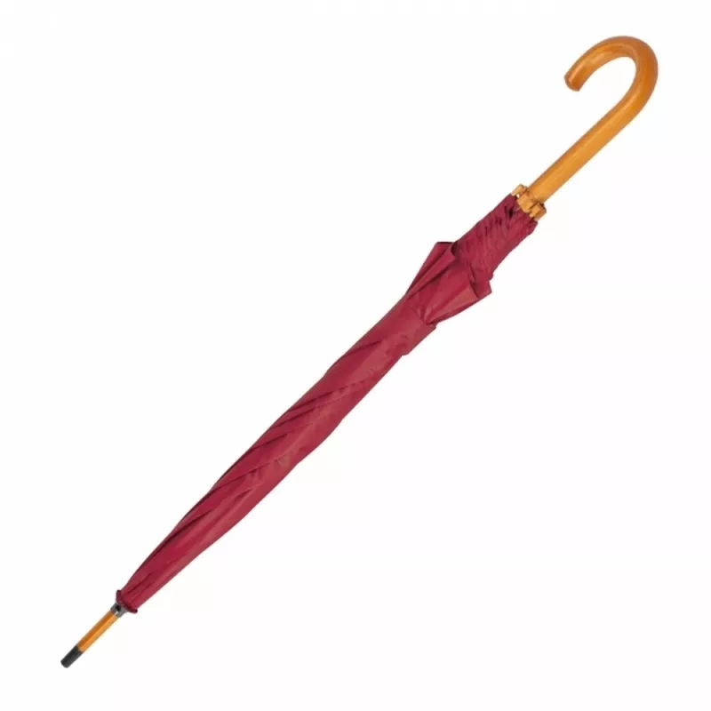 Parasol automatyczny drewniany Ø105 cm NANCY - bordowy (513102)
