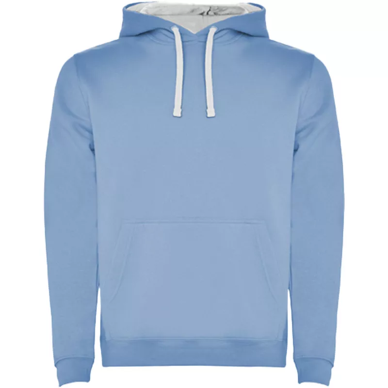 Bluza z kapturem "kangurek" 280 g/m² Roly Urban - Sky blue / White (R1067-SKYBLWHI)