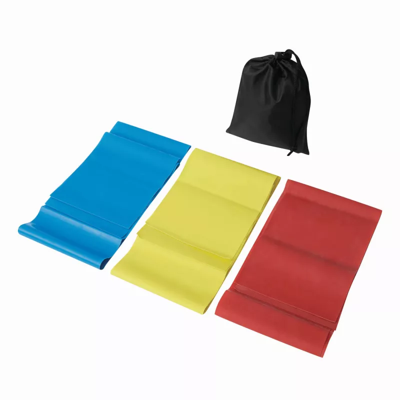 Zestaw gum oporowych - czarny, czerwony, niebieski, żółty (56-0605046)