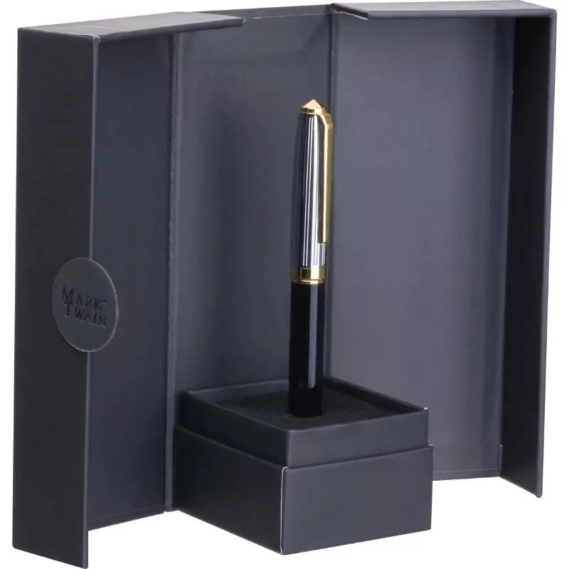 Długopis metalowy Mark Twain IRIS - czarny (1533203)