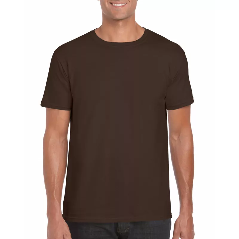 Koszulka bawełniana 150 g/m² Gildan SoftStyle™ 64000 - Dark Chocolate (64000-DARK CHOCOLATE)