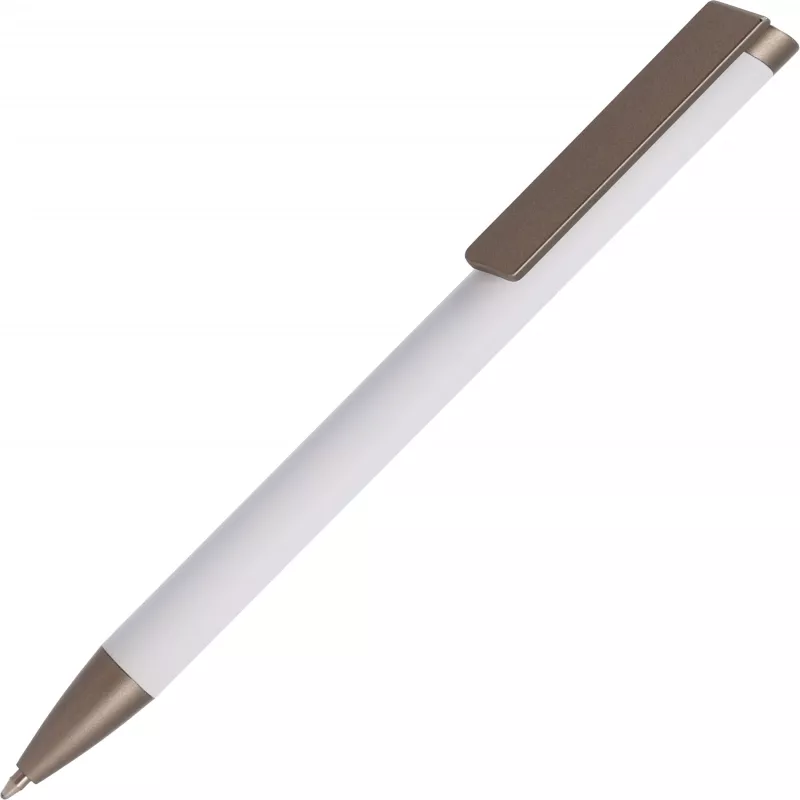 Długopis aluminiowy z dużym klipsem SOUTHAMPTON - biały (556006)