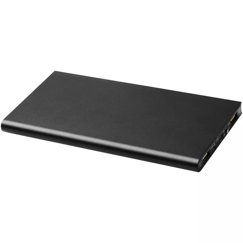 Aluminiowy power bank Plate 8000 mAh - Czarny (12411200)