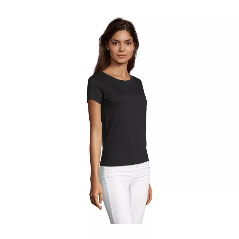 Koszulka damska 150 g/m² Sol's REGENT FIT WOMEN - Deep Black (S02758-DB)