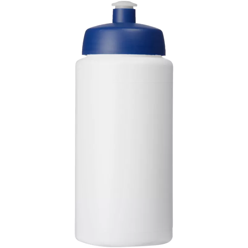 Bidon Baseline® Plus o pojemności 500 ml ze sportowym wieczkiem i uchwytem - Biały-Niebieski (21068702)