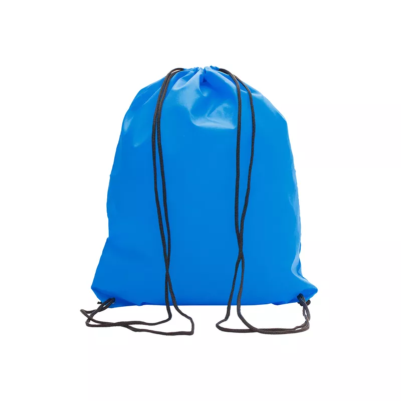 Plecak promocyjny na sznurkach poliestrowy, 33.5 x 42 cm - jasnoniebieski (R08695.28)