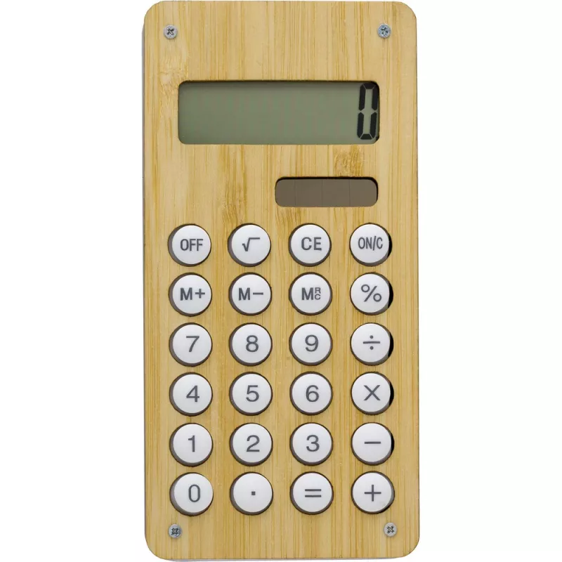 Kalkulator, gra labirynt z kulką, panel słoneczny - drewno (V8303-17)
