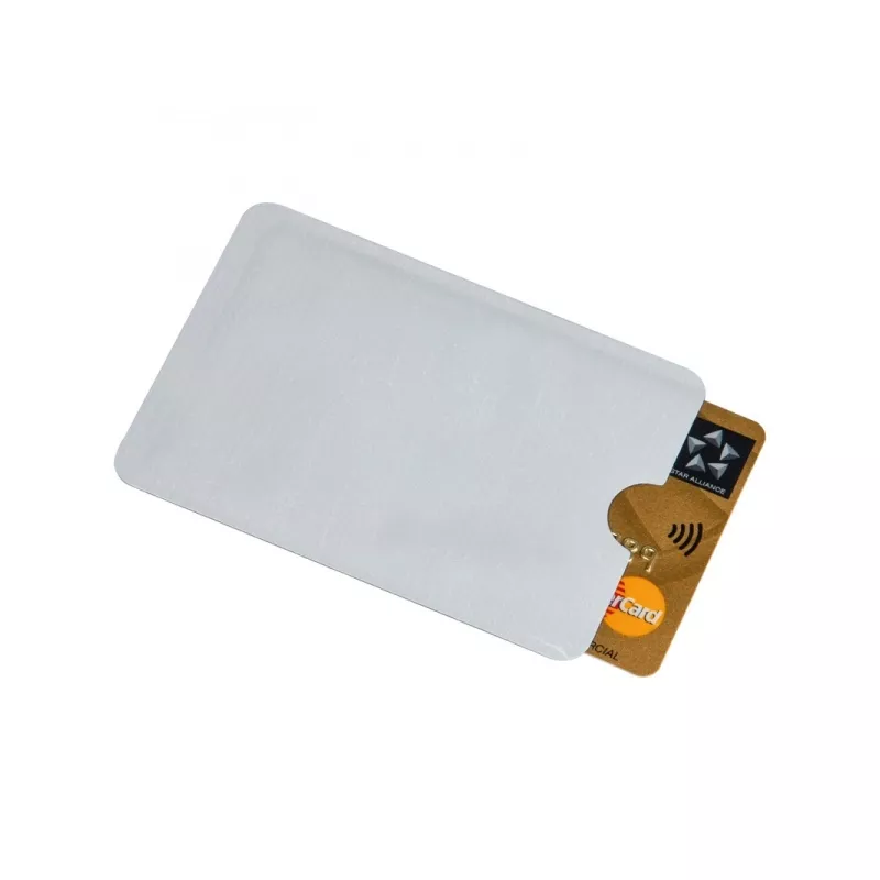 Etui na karty z ochroną RFID aluminiowe EDINBURGH - biały (083106)