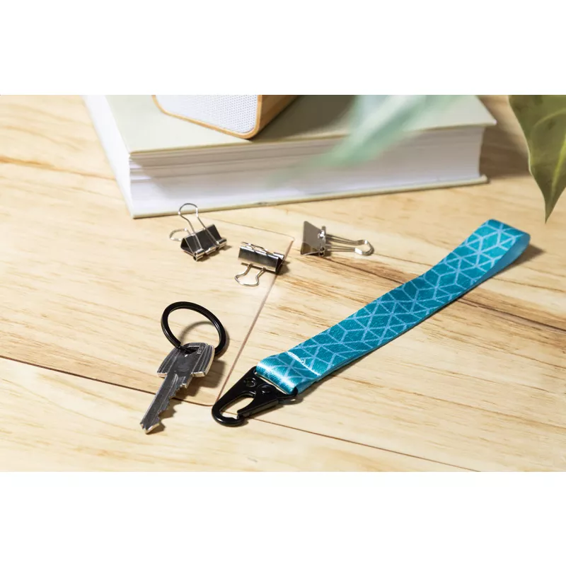 SuboFob Hook personalizowany brelok RPET - czarny (AP715050-10)