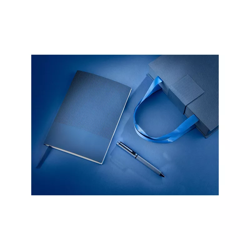 Zestaw upominkowy notes z długopisem Lovina - granatowy (R02328.42.O)