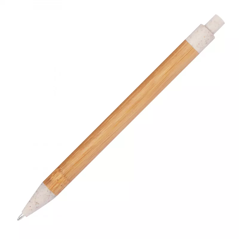Długopis bambusowy HALLE - biały (321106)