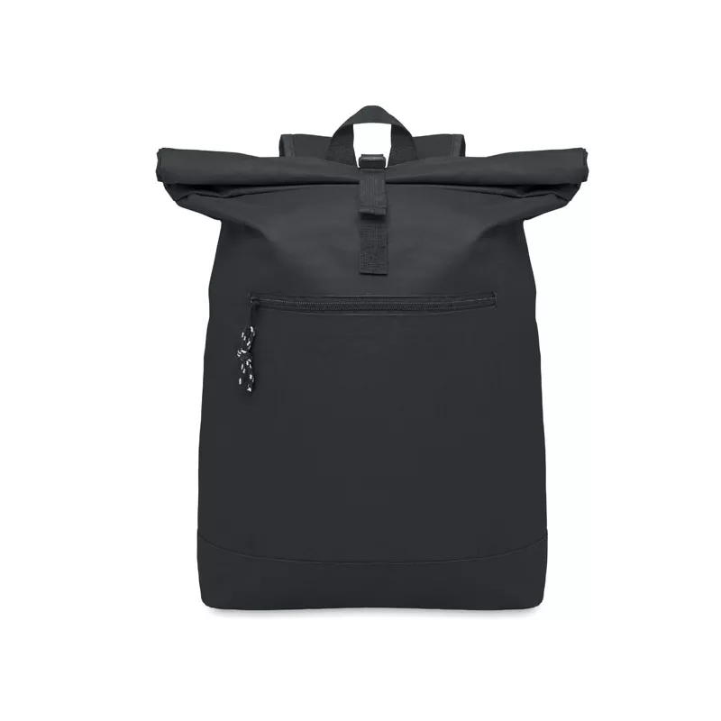 Plecak rolltop na laptop 15" z poliestru 600D IREA - Czarny (MO2170-03)