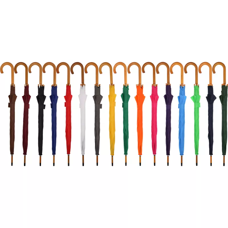 Parasol automatyczny drewniany Ø105 cm NANCY - różowy (513111)
