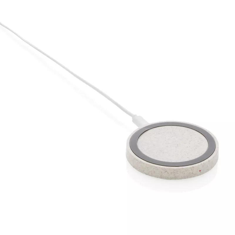 Okrągła ładowarka bezprzewodowa 5W - brązowy (P308.299)