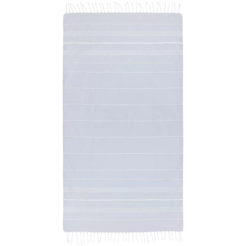 Anna bawełniany ręcznik hammam o gramaturze 180 g/m² i wymiarach 100 x 180 cm - Jasnoniebieski (11333550)