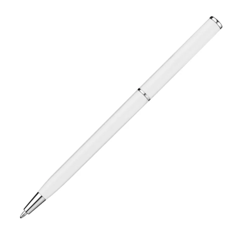 Długopis plastikowy z mechanizmem obrotowym - biały (1340506)