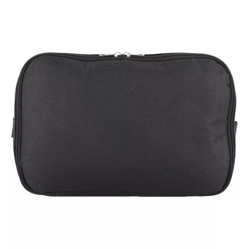 R-PET 600D Dwukomorowa torba chłodząca 30 x 20 x 25 cm 12L - czarny (LT95393-N0002)