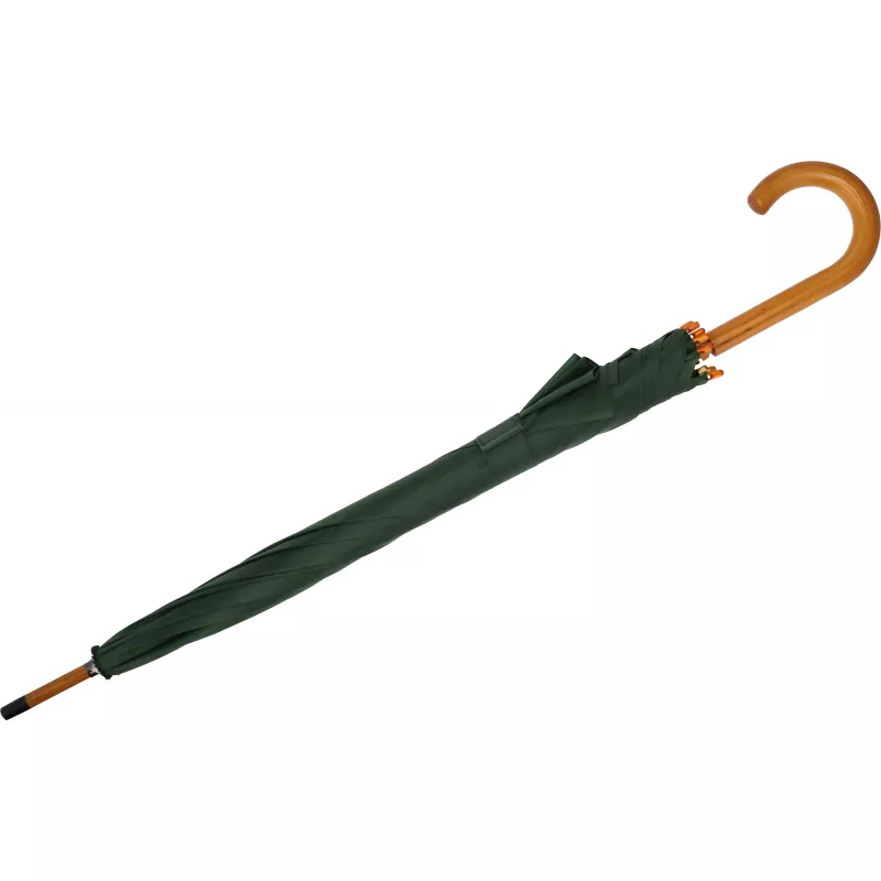 Parasol automatyczny drewniany Ø105 cm NANCY - ciemnozielony (513199)