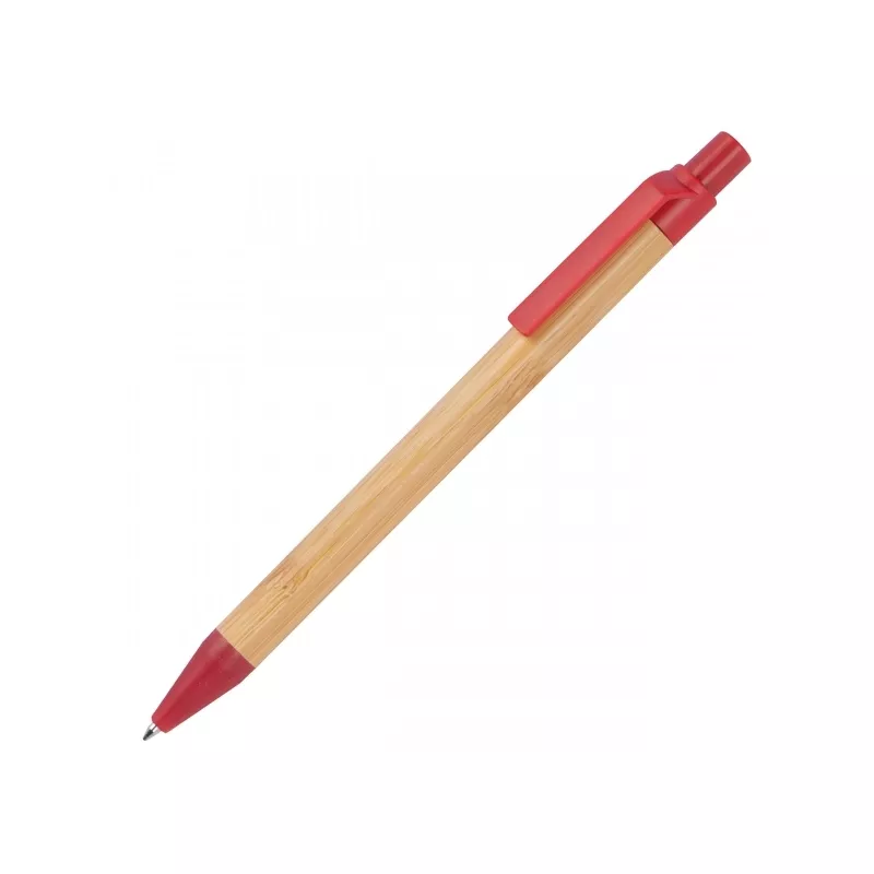 Długopis bambusowy Halle - czerwony (321105)
