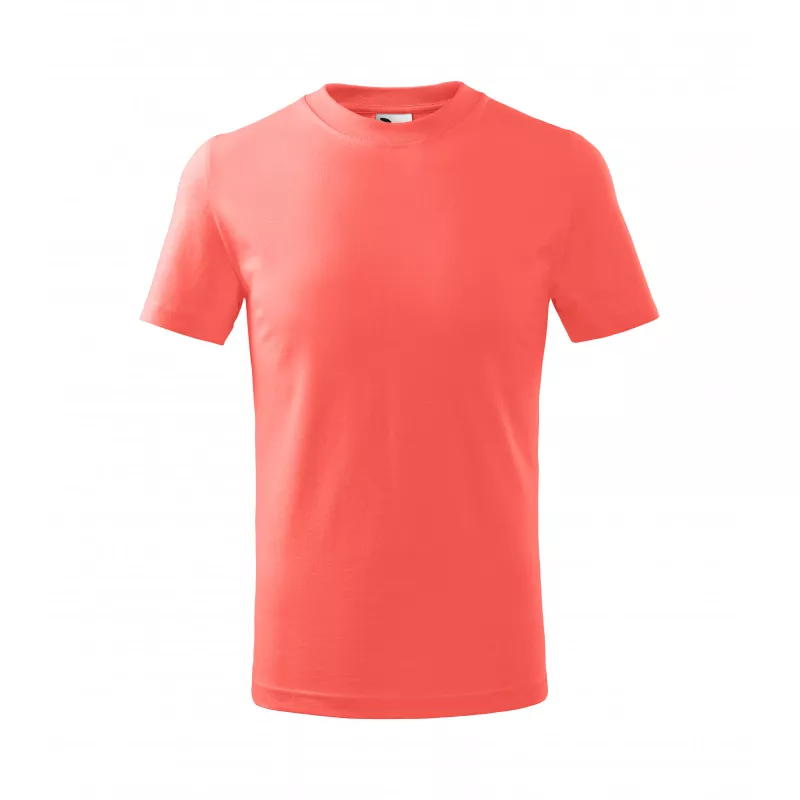 Koszulka bawełniana dziecięca 160 g/m²  BASIC 138 - Coral (ADLER138-CORAL)