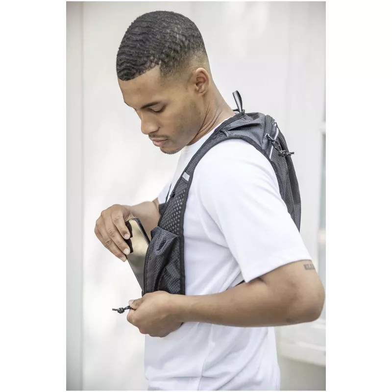 Nomad kamizelka do biegania z recyklingu z certyfikatem GRS, z systemem nawadniającym o pojemności 5 l - Granatowy (13009855)