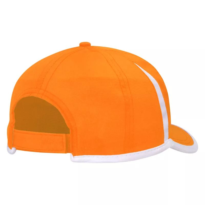 Czapka z daszkiem z poliestru RipStop 150g/m² #4004 - Pomarańczowy (HW-4004-ORANGE / WHITE)