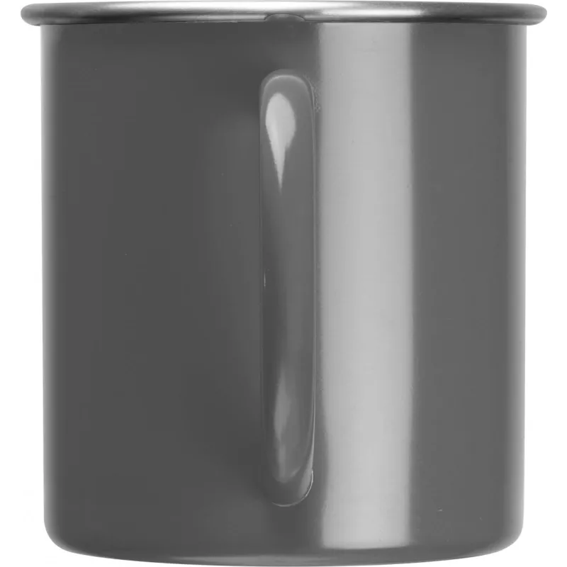 Kubek stalowy TREZZO 350 ml - ciemnoszary (438077)