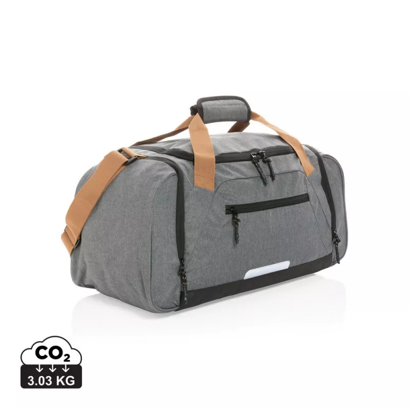 Torba sportowa, podróżna Impact AWARE™ rPET Urban - szary (P707.092)