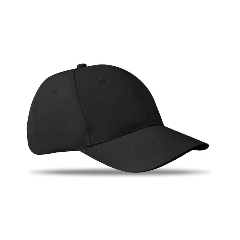 Czapka z daszkiem bawełniana 160 g/m² BASIE APOLLO - Czarny (MO8834-03)