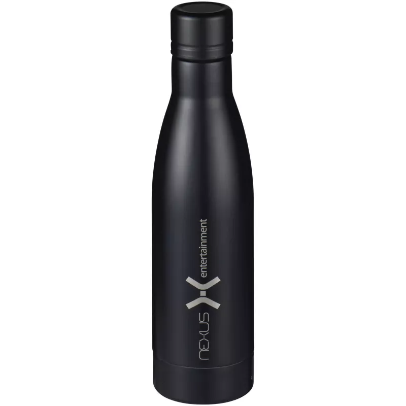 Butelka reklamowa Vasa 500 ml z miedzianą izolacją próżniową - Czarny (10049400)