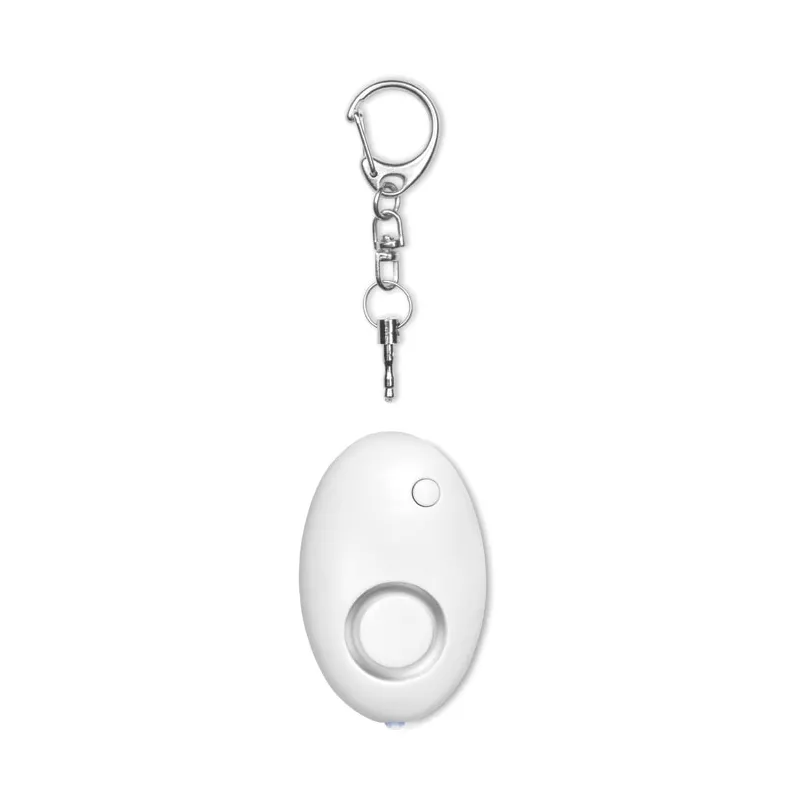 Alarm osobisty mini z diodą LED ALARMY - Bialy (MO8742-06)