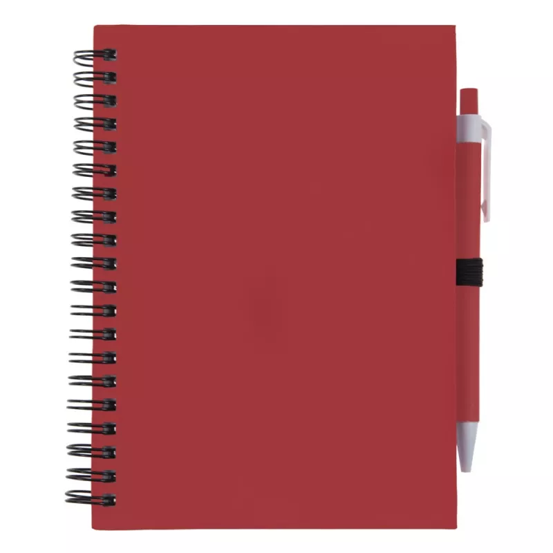 Notatnik ok. A5 z długopisem - czerwony (V2795-05)