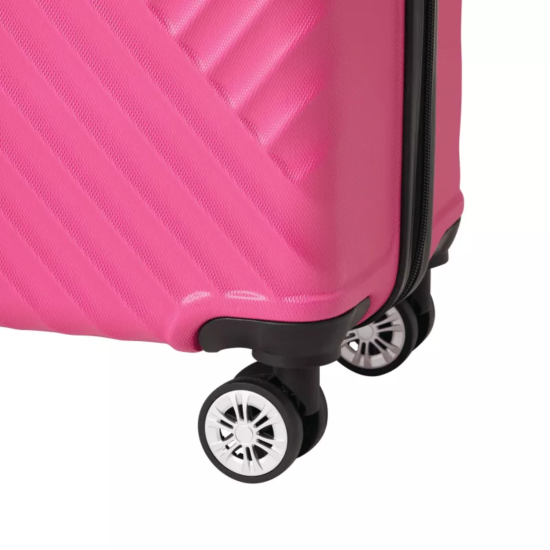 Zestaw walizek - różowy (56-2220008)